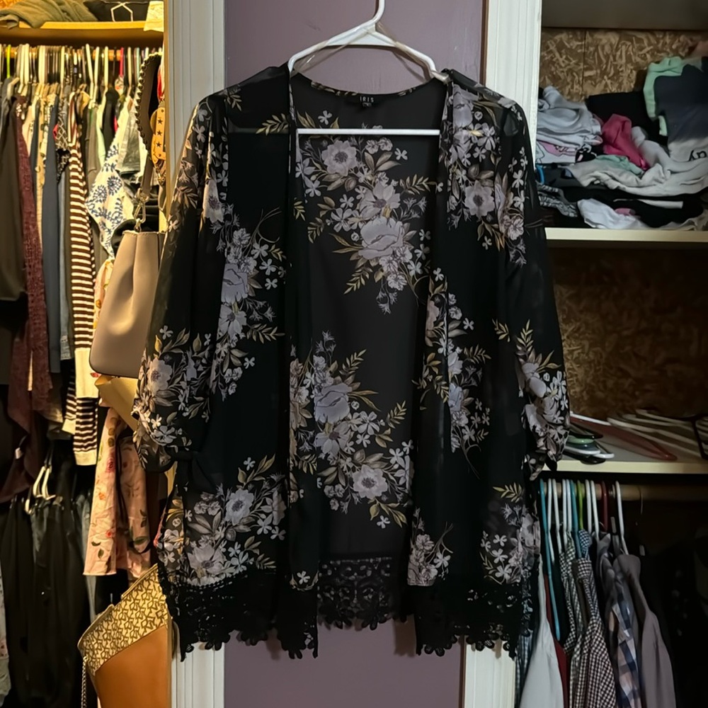 Large floral kimono
